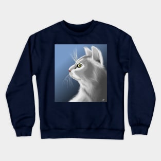 Gray Cat Crewneck Sweatshirt